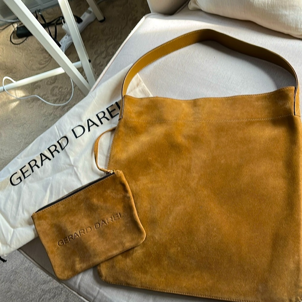 Gerard Darel Suede Shoulder Bag